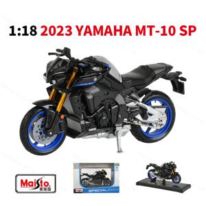 Maisto 1:18 2023 Yamaha MT10 SP 정적 다이 캐스팅 차량 Collectible Hobbies 오토바이 모델 완구