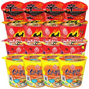 컵라면 소컵 세트(스낵면4개+신라면4개+열라면4개+진라면매운맛4개)