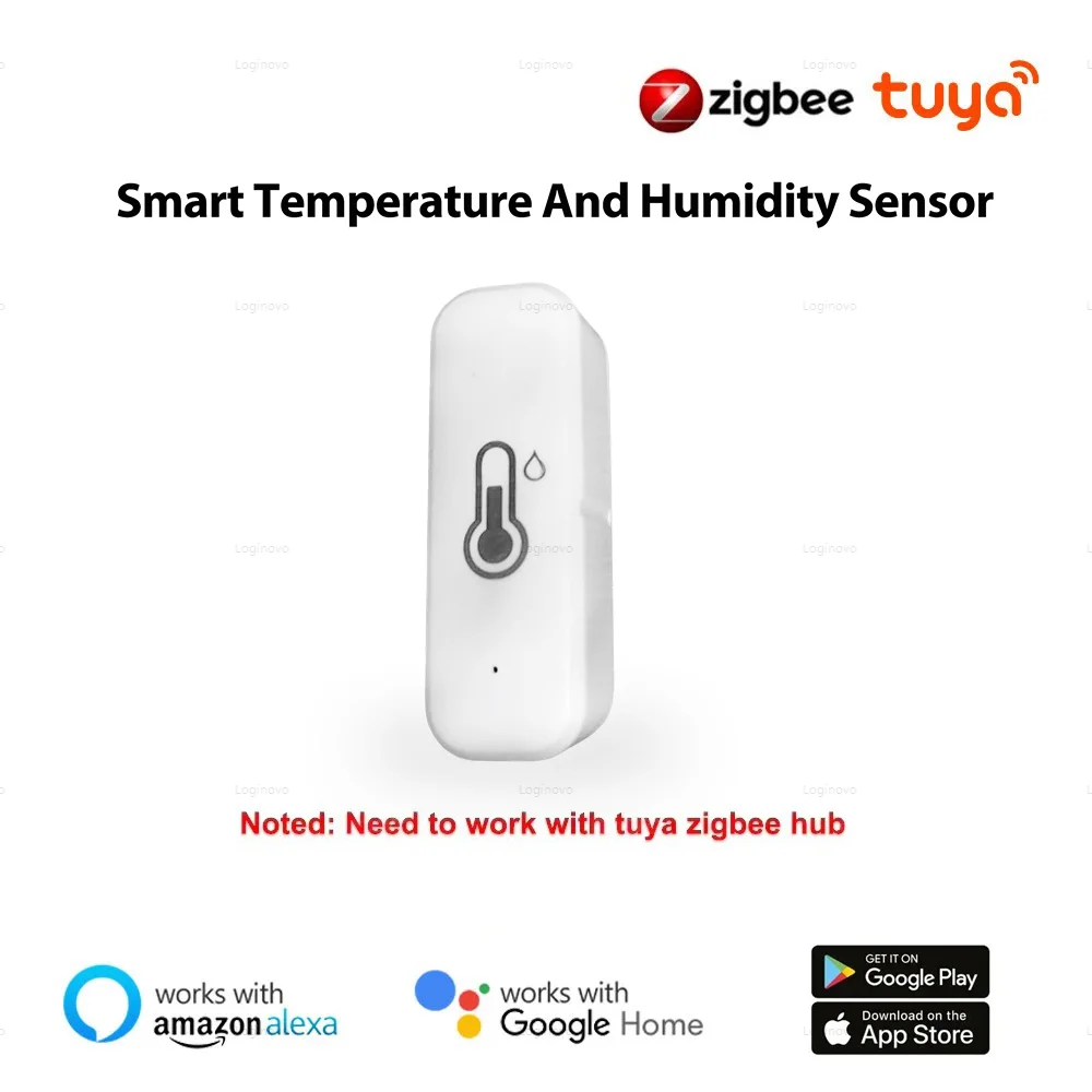 Tuya Zigbee 온도 및 습도 센서, 스마트 라이프 앱, 원격 모니터 감지기, 스마트 홈 자동화, 알렉사 구글 홈