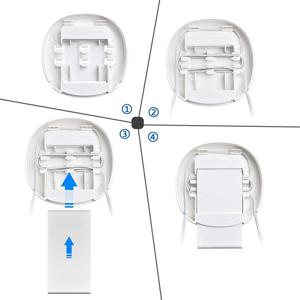 TP-Link Deco M4 / E4 / P9 / S4 전체 홈 메쉬 WiFi 시스템용 벽걸이 홀더 2팩, 코드 관리가 포함된 브래킷 희귀