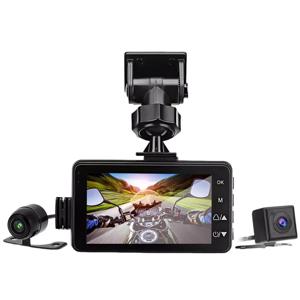 전면 후면 카메라가 장착된 오토바이 DVR 대시 카메라 듀얼 비디오 루프 녹화 방수 오토바이 운전 레코더 캠 XY