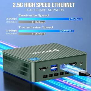 G3 플러스 미니 PC 인텔 트윈 레이크 N150 멀티 코어 윈도우 11, DDR4 NVMe SSD, WIFI6, BT5.2, 4K HD, 오피스, 가정용 컴퓨터, Win11 GMKtec