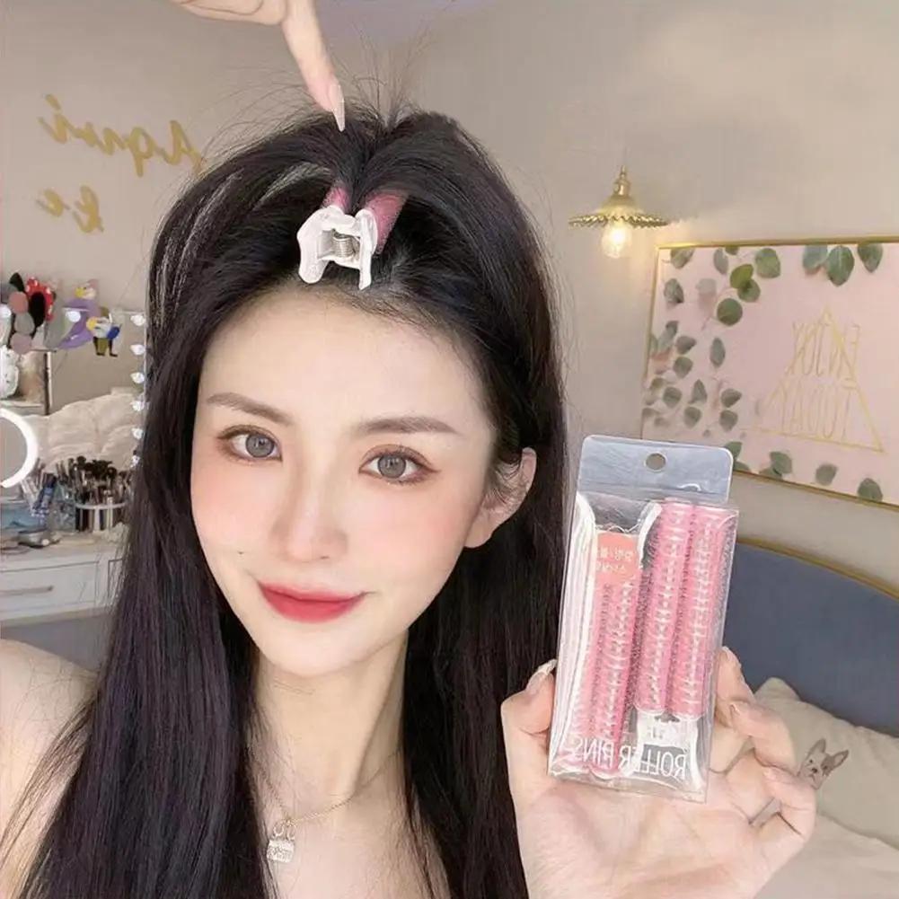 자연 솜털 헤어 클립 헤어 Curlers 세트 잠자는 밤새 재사용 가능한 헤어 루트 솜털 클립 여자 여자 휴대용 스타일링 도구