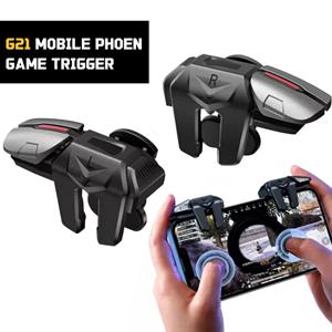 G21 PUBG 용 6 개의 손가락 휴대 전화 게임 트리거 Android IOS 범용 게임 패드 조이스틱 용 L1 R1 ABS 키 버튼