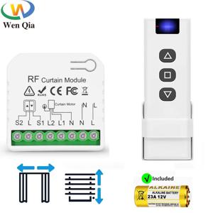 RF 433Mhz 무선 롤러 셔터 모터 블라인드 스위치 전기 Windows 커튼 블라인드 용 70M 원격 제어 범위, Wifi 필요 없음