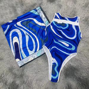 럭셔리 여성 스카프 수영복 비치 수영복 유럽 디자이너 브랜드 섹시한 비키니 세트