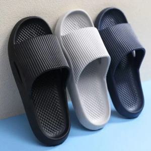 패션 남성 여성 샌들 미끄럼 방지 내마 모성 EVA 두꺼운 단독 편안한 홈 욕실 목욕 플립 플롭 두꺼운 슬리퍼