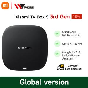 글로벌 버전 Xiaomi TV Box S 3세대 4K Ultra HD 2G 32G WiFi BT5.2 Google TV Cast Netflix 스마트 TV 박스 미디어 플레이어 Mi TV Box