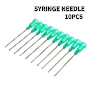 10Pcs 액체 디스펜서 주사기 무딘 바늘 팁 스테인레스 스틸 튜브 접착제 디스펜스 필링 잉크 오일 용접 플럭스