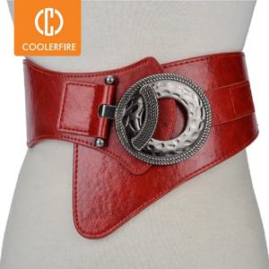 뜨거운 패션 여성 넓은 허리 탄성 스트레치 벨트 여성용 거들 스트랩 벨트 cinturon mujer cummerbund 스트랩 LB029