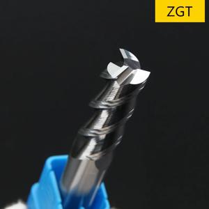 ZGT 알루미늄 구리 목재 커터 엔드밀 HRC50 3 플루트 Cnc Fresa 도구 텅스텐 강철 밀링 커터 엔드 밀 4mm 6mm 8mm 10mm