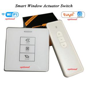 원격 제어 창 액추에이터 모터 스위치, 24V DC 또는 AC 변압기, 투야 와이파이 옵션, 433Mhz