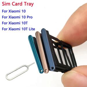 SIM 카드 슬롯 트레이 거치대 교체 부품, 샤오미 10 10 프로 10T 라이트용, SD 카드 트레이 거치대, 수리 도구 포함