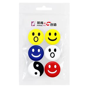 FANGCAN 6PC 스마일 페이스 테니스 댐퍼 실리콘 테니스 라켓 Antivibrador