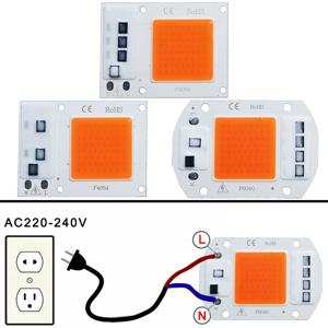 LED 성장 램프 비드 칩 풀 스펙트럼 AC 220V, 10W, 20W, 30W, 50W, 성장 꽃 묘목 성장 식물 조명용 드라이버 불필요