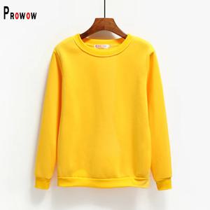 Prowow 겨울 봄 여성 운동복 노란색 오-넥 남자 탑 의류 플러스 사이즈 얇은 벨벳 풀오버 셔츠 블랙 후드 화이트