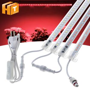 220V LED 성장 라이트 바 실내 옥외 식물에 대 한 설정 LED 성장 튜브 조명 IP67 수족관 온실에 대 한 방수