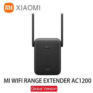 새로운 글로벌 버전 Xiaomi Mi WiFi 범위 확장기 AC1200 2.4GHz 및 5GHz 밴드 1200Mbps 이더넷 포트 증폭기 WiFi 신호 라우터
