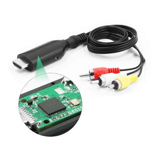 4K HD HDMI to RCA 변환기 AV/CVSB L/R 비디오 박스 HD 1080P 1920*1080 30Hz HDMI2AV 지원 NTSC PAL 출력 HDMI to AV with PCBA