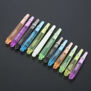 12 Pcs 45/35mm 플라스틱 다트 전문 다트 샤프트 4.5mm 나사 스레드 스테인레스 스틸 O 링이있는 투명 다트 줄기