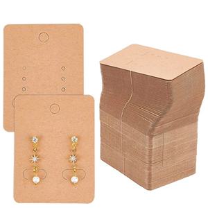 50 개/몫 3.8x4.8cm 빈 크 래 프 트 종이 귀걸이 디스플레이 카드 귀걸이 패키지 DIY 귀 스 터 드 쥬얼리 디스플레이 카드에 대 한 교수형 태그 카드