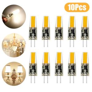 10PCS 새로운 디 밍이 가능한 미니 G4 LED COB 램프 6W 전구 AC DC 12V 220V 촛불 조명 샹들리에 스포트 라이트에 대 한 30W 40W 할로겐 교체
