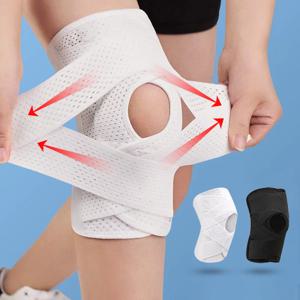 1PC 스포츠 Kneepad 남자 여자 가압 탄성 무릎 패드 무릎 지원 관절 보호대 피트니스 배구 받침대 보호대
