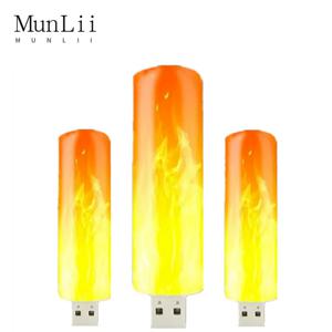 USB LED 분위기 빛 불꽃 깜박이 촛불 조명 책 램프 보조베터리 캠핑 조명 라이터 효과 빛
