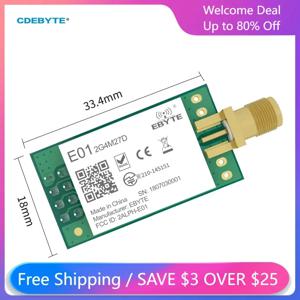 2Pcs nRF24L01P 2.4GHz 무선 RF 송신기 원격 모듈 E01-2G4M27D 27dBm 5KM DIP PA LNA IoT 스마트 홈 센서 헤드셋