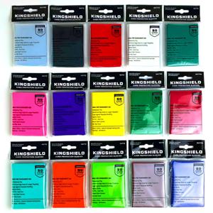 100PCS 매트 다채로운 표준 크기 카드 슬리브 TCG 트레이딩 카드 수호자 타로 방패 보드 게임 커버 PKM 66x91mm