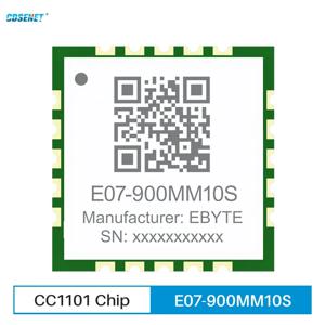 TI 울트라 스몰 사이즈 SMD RF 모듈 지지대 RSSI 스탬프 홀, CC1101 무선 모듈, 915 MHZ, 868MHZ E07-900MM10S, 10dBm, 1.5km