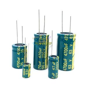 고주파 저 ESR 알루미늄 커패시터, 100UF 220UF 330UF 470UF 680UF 1000UF 1500UF 2200UF 3300UF, 10V 16V 25V 35V 50V 400V