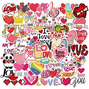 10/30/50PCS 귀여운 사랑 스티커 미적 어린이 PVC 스케치북 장식 Scrapbooking 학교 문구 용품