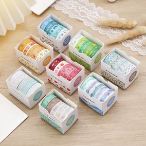 5 개/대 Kawaii Washi 테이프 귀여운 마스킹 테이프 DIY Scrapbooking 저널 플래너 장식 한국어 편지지 사무용품