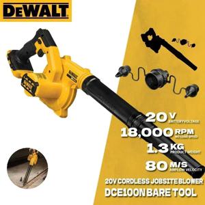 DEWALT DCE100N 무선 소형 Jobsit 송풍기 도구 전용 20V 집진기 가정용 컴퓨터 Sootblower Dewalt DCE100 전동 공구