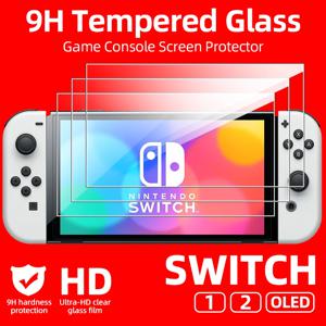 Nintendo Switch OLED Switch2 2 화면 보호기, HD 투명 긁힘 방지 보호 유리 필름 액세서리 용 9H 강화 유리