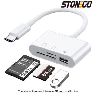 STONEGO 3-in-1 SD/TF 카드 리더기 OTG 어댑터 2.0/3.0 포트 MacBook Pro 노트북 PC 카메라 휴대폰과 호환 가능