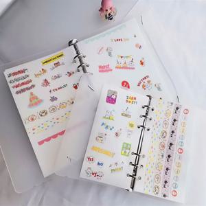 A5 A6 A7 흰색 이형지 루스 리프 보관 도서 Washi 테이프 마스킹 테이프 액세서리 용 40 매 스크랩북 DIY 도구