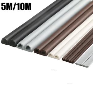 5M/10M 창 날씨 스트립 DIEP 자체 접착 음향 고무 폼 씰 스트립 테이프 방풍 절연 도어 Weatherstripping