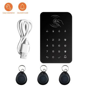 무선 433Mhz 터치 키보드 잠금 3Pcs RFID 카드 팔 또는 Tuya 스마트 홈 보안 경보 시스템에 대 한 Ev1527 인코딩 해제