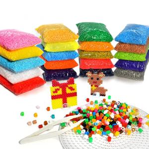 5mm 500PCS 블랙 화이트 그레이 블루 그린 퍼플 하마 비즈 어린이를위한 철 퓨즈 Perler 비즈 Diy 퍼즐 픽셀 아트 선물 어린이 장난감