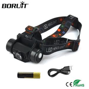 BORUiT 모션 센서 LED 미니 전조등 강력한 Type-C 충전식 헤드 라이트 방수 헤드 토치 낚시 사냥 랜턴