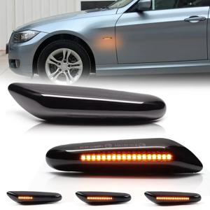 BMW LED 다이나믹 사이드 마커 방향 지시등 순차 점멸등, 오류 없음, E90 E91 E92 E93 E60 E87 E82 E46, 2 개
