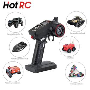 최신 HOTRC CT-6A 2.4GHz 6CH 6 채널 RC 장난감 자동차 보트 드론 부품에 대 한 한 손으로 제어 라디오 송신기 원격 컨트롤러