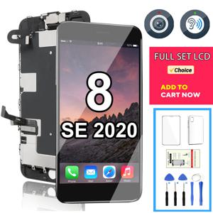 iPhone 7 8 Plus SE 2 2020 SE2 풀 세트 디스플레이 교체 키트 용 LCD 화면 조립 터치 디지타이저 + 카메라 + 이어폰 완료