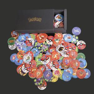 Lote De Tazos 1 세대 169PCS 새로운 완전한 컬렉션 슈퍼 메가 마스터 피카추 Milkcaps 라운드 챕스 카드 BE For Pokemon