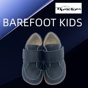 Tipsietoes Kids 2025 유아 아기 정품 가죽 맨발 신발 소년과 소녀 운동화 아동 인과 넓은 발가락 상자 경량