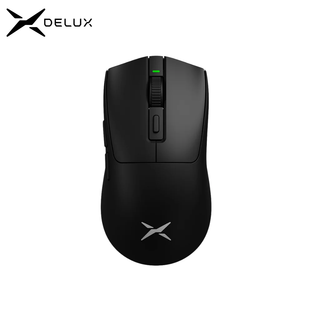 Delux M600 시리즈 무선 게임용 마우스 52g 경량 2.4G 듀얼 모드 연결 PC 게이머용 26000DPI 매크로 충전식 마우스