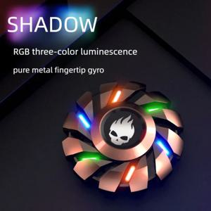 YIJOO 미니 스마트 Fidget Spinner 장난감 성인 어린이를위한 모든 금속 빛나는 작은 손가락 끝 자이로 세트 스트레스 릴리버 선물