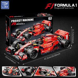 F1 RC 레이스 자동차 1163PCS 빌딩 세트 MOC 원격 제어 빌딩 블록 멋진 소장 모델 자동차 키트 빌딩 완구